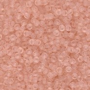Miyuki rocailles Perlen 11/0 - Matted transparent pale pink 11-155F